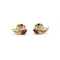Boucles d'oreilles Boucles d'oreilles en or jaune, diamants et rubis 58 Facettes 240039SP