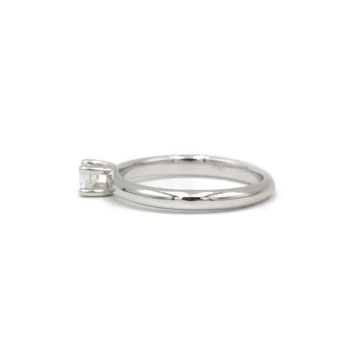 Bague 51.5 Solitaire or blanc diamant 58 Facettes 170197R