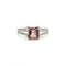 Bague 49 Bague en or blanc 18 carats, tourmaline et diamants 58 Facettes
