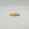 Bague 52 Demi-alliance en or jaune et diamants 58 Facettes