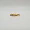 Bague 52 Demi-alliance en or jaune et diamants 58 Facettes