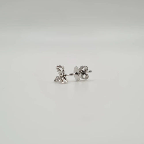 Boucles d'oreilles Boucles d'oreilles fleurs en or blanc et diamants 58 Facettes