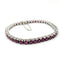 Bracelet Bracelet tennis en or blanc serti de rubis 58 Facettes