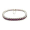 Bracelet Bracelet tennis en or blanc serti de rubis 58 Facettes
