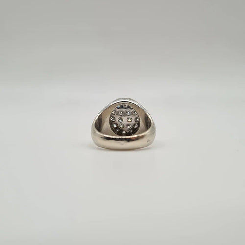 Bague 50.5 Bague en or blanc et diamants 58 Facettes