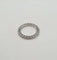 Bague 48 Alliance tour complet en or blanc 18 carats et diamants 58 Facettes