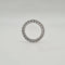 Bague 48 Alliance tour complet en or blanc 18 carats et diamants 58 Facettes