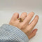 Bague 55 Bague Toi et Moi en or jaune 18 carats et pierres fines 58 Facettes