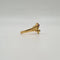 Bague 55 Bague Toi et Moi en or jaune 18 carats et pierres fines 58 Facettes