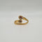 Bague 55 Bague Toi et Moi en or jaune 18 carats et pierres fines 58 Facettes