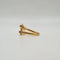 Bague 55 Bague Toi et Moi en or jaune 18 carats et pierres fines 58 Facettes