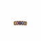 Bague 53 Bague en or rose 18 carats, diamants et saphirs multicolores 58 Facettes