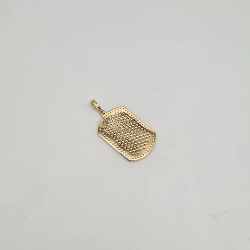 Pendentif Pendentif plaque or jaune serti de diamants 58 Facettes