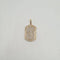 Pendentif Pendentif plaque or jaune serti de diamants 58 Facettes