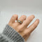 Bague 53 Demi-alliance en or jaune et diamants naturels 58 Facettes