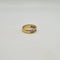 Bague 53 Demi-alliance en or jaune et diamants naturels 58 Facettes