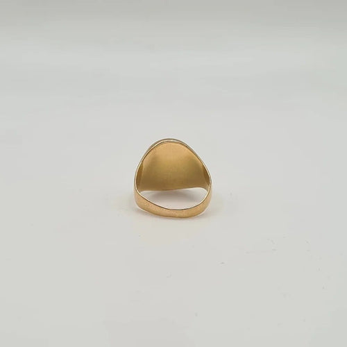 Bague 48 Chevalière SM en or jaune 58 Facettes