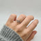 Bague 51.5 Bague papillon en or blanc et diamants 58 Facettes