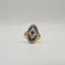 Bague 54 Art déco - Bague en or jaune 18 carats, saphirs et diamants 58 Facettes
