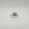 Bague 54 Bague carrée en or blanc 18 carats et diamants 58 Facettes