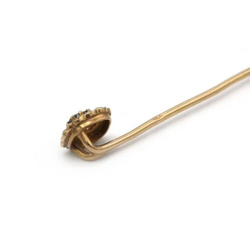 Broche Epingle À Cravate - Or, Perles et Saphir 58 Facettes 250296R