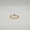 Bague 54 Bague solitaire en or jaune et blanc 18 carats avec diamant 58 Facettes