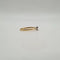 Bague 54 Bague solitaire en or jaune et blanc 18 carats avec diamant 58 Facettes