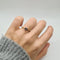 Bague 54 Bague solitaire en or jaune et blanc 18 carats avec diamant 58 Facettes