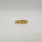 Bague 55 Demi-alliance en or jaune 18 carats et diamants 58 Facettes
