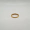 Bague 55 Demi-alliance en or jaune 18 carats et diamants 58 Facettes