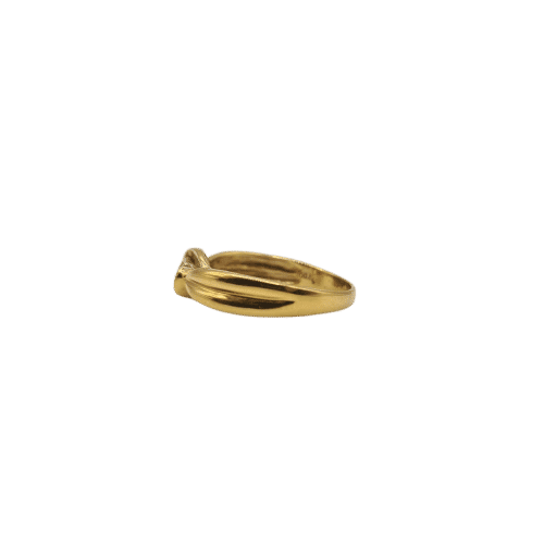 Bague 54 Bague en or jaune 18 carats sertie d’un diamant 58 Facettes