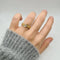 Bague 54 Bague en or jaune 18 carats sertie d’un diamant 58 Facettes