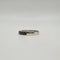 Bague 54 Bague en or blanc et diamants blancs et noirs 58 Facettes