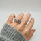 Bague 56 Bague en or blanc 18 carats et diamants 58 Facettes
