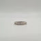 Bague 53 Demi-alliance en or blanc 18 carats et diamants 58 Facettes