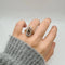 Bague 56 Bague Art déco en or jaune 18 carats, saphir et diamants 58 Facettes