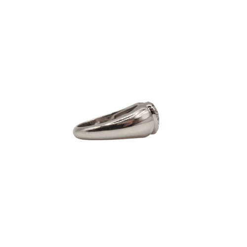 Bague 54 Bague cœur en or blanc 18 carats et diamants 58 Facettes