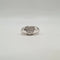 Bague 54 Bague cœur en or blanc 18 carats et diamants 58 Facettes