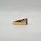 Bague 55 Art déco - Bague en or jaune 18 carats, saphirs et diamants 58 Facettes