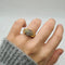 Bague 54 Bague en or jaune 18 carats et diamants 58 Facettes