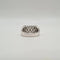 Bague 54.5 Bague 3 rangées en or blanc et diamants 58 Facettes