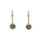 Boucles d'oreilles Art Déco - Boucles d’oreilles dormeuses en or 750, diamants et saphirs synthétiques 58 Facettes 250325R