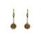 Boucles d'oreilles Art Déco - Boucles d’oreilles dormeuses en or 750, diamants et saphirs synthétiques 58 Facettes 250325R