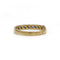 Bague 60 Demi-Alliance - Or jaune & Saphirs 58 Facettes 250065SP