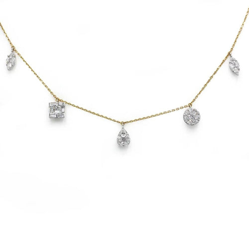 Collier Collier Or bi-colore Pampilles - DJULA 58 Facettes 250410R