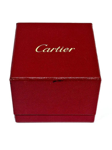 Bague 56 Cartier Entrelacés - Bague en or blanc 750 58 Facettes