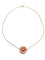 Collier Collier - Pendentif en porcelaine et diamant en or rose 18 carats 58 Facettes
