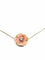 Collier Collier - Pendentif en porcelaine et diamant en or rose 18 carats 58 Facettes