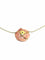 Collier Collier - Pendentif en porcelaine et diamant en or rose 18 carats 58 Facettes