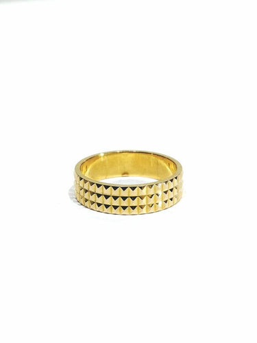 Bague 53.5 Alliance en or rose 18 carats pointe de diamant 58 Facettes